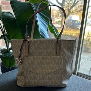 Michael Kors Brown Monogram Tote